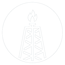 Oil and Gas Industry White Icon